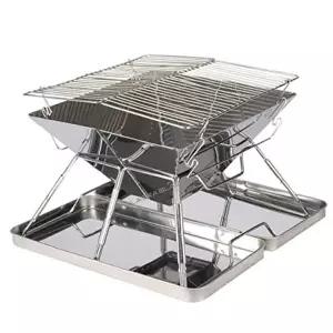 [알래스카블랙]캠핑 화로대 높이조절 접이식 미니화로