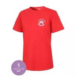 [하프클럽/험머]험머 여성 H5 스포츠 아웃도어 소로나 기능성 반팔티셔츠 레드