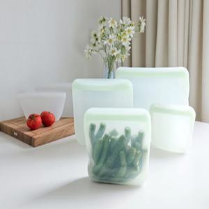 실리코지 퓨어플래티넘 실리콘지퍼백 친환경 푸드백 4P 세트