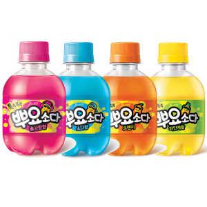 팔도 뿌요소다 솜사탕향 245ml 오렌지 12개+소다향 12개 총수량 24개