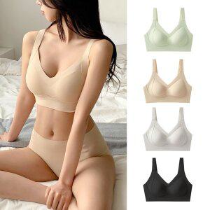 [더리시드]매직핏 패드일체형 노와이어 심리스 브라 M~5XL 빅사이즈 커버