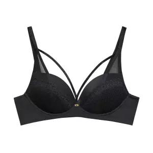 [Wonderbra] 원더브라 하트핏 노와이어 브라 블랙 WBWBR4O11T