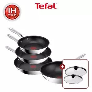 [테팔] 인덕션 심플리쉐프 4종 풀세트(팬20/24/28+웍28)(+레온 유리뚜껑 2개(24+28cm))