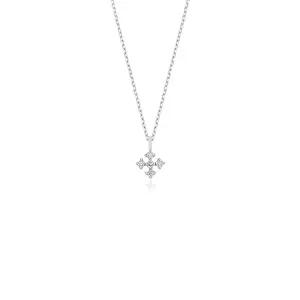 [세그먼트에이](강남점)14K 랩다이아 미니 십자가 목걸이(LD23026NW)