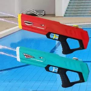 유니커블 듀얼 노즐 상어 물총 강력 고압 워터건 샷건 페스티벌