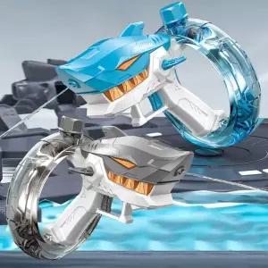 유니커블 상어 자동 전동 연발 파워 워터건 물총 대용량 페스티