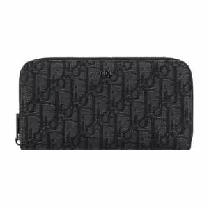 [명품] 오블리크 자카드 장지갑 블랙 2ESBC252YSE H03E