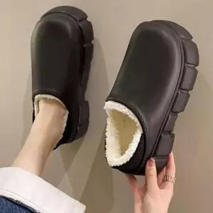 [오노마] ONM 여성 털신발 윈터 슬리퍼 슬립온 따뜻 방한화 굽높은