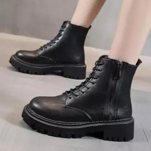 [오노마] ONM 여성워커 키높이 옆지퍼 플랫 워커 여자 앵클부츠