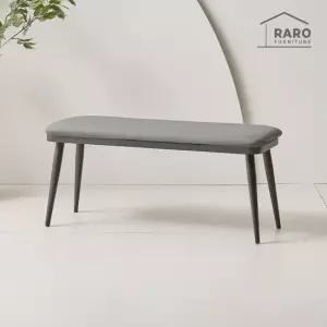 라로퍼니처 캐슬 가죽 2인 벤치 식탁 의자 카페 인테리어 밴치