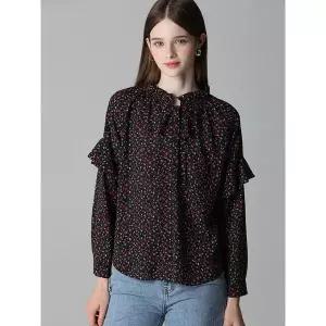 [리스트]궁전 플라워 프린트 러플 블라우스  택가격 128000원 _P329454091