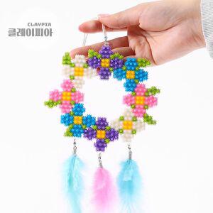 DIY 디폼블럭 플라워 드림캐쳐 만들기 방꾸미기 키트