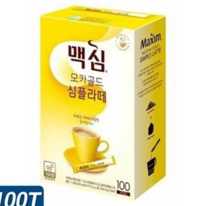 동서식품 맥심 모카골드 심플라떼 100T 커피