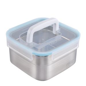 스텐락 국산 스텐밀폐용기 스텐김치통 퓨어 정사각핸디 1호 3.0L