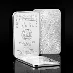 [한국금다이아몬드] 투자용 실버바 AG 100g 999.9 은투자 은시세