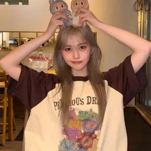 Precious 레글런 반팔티 브라운