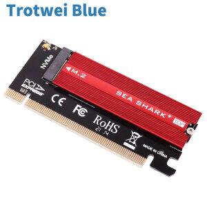 NVME M2 M.2 M 키 SSD-PCIe PCI-e 변환기 어댑터 카드 2230 2242 2260 2280 지원 PCI ExpressX4 X8 X16확장