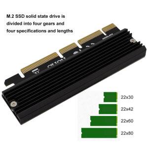NVMe M2 어댑터 M.2 M 키 2230 2242 2260 2280 SSD-PCI-e 3.0 변환기 카드 지원 PCIE X4 X8 X16