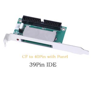CFIDE로 변환 카드 컴팩트 플래시 메모리 부팅 가능 컴퓨터 PC IDE 확장 어댑터 PCI 브래킷 패널 40 핀 39