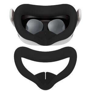 VR 실리콘 페이스 방지 커버 땀 쉘 교체용 렌즈 및 헤드셋 그립 쿠션 아이
