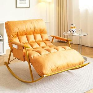 1인용 흔들의자 리클라이너 암체어 낮잠 안락의자 스윙 조절 락킹체어 원목