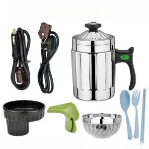 차량용 라면포트 12V 온수기 커피 화물차 전기포트 텀블러 트럭 전기 냄비 히팅 겸용