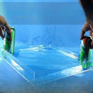촬영용 아크릴 수조 특수촬영 어항 플라스틱 연출 케이스 수중 스튜디오 콘텐츠 얕은 영상