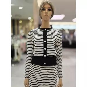 [에고이스트] 하트 자수 스트라이프 크롭 가디건  ER2OCG-54 (P003539855)