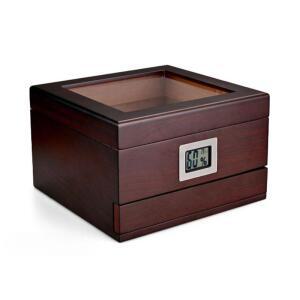 시가 케이스 보관함 습도 장식장 가정용 인테리어 세트 상자 보습 원목 박스