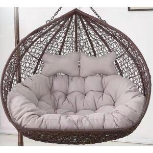 2인용 그네 쿠션 그네의자 방석 요람 푹신 의자 라탄 전용 빈백 가정용 펜션