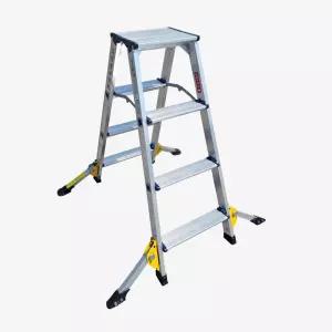 일반 광폭 4단 사다리 미니 아웃트리거 HSN-L2027 경량 이동식 사다리