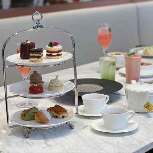 스텐 디저트 플레이트 빵 플레이팅 과일 접시 간식 안주 타원간식접시 캠핑 브런치