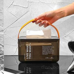 북유럽 미니 각티슈 화장지 케이스 아크릴 거실 집들이 핸드타올 냅킨