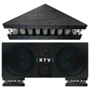 우퍼 방진 패드 고무 사각 스피커 받침대 스프링 방음 진동 오디오 사운드바