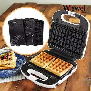 위즈웰 와플메이커 샌드위치 간식 메이커 WSW-6137 3종 G