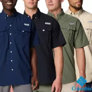 컬럼비아 바하마2 남성 낚시 트레킹 자외선차단 기능성 반팔 셔츠