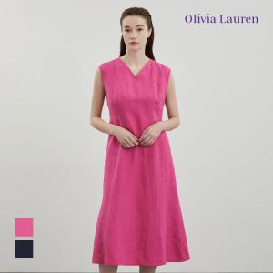 [올리비아로렌] 브이넥 머메이드 원피스_VOCOA4M5141