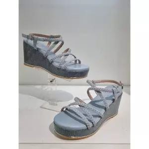 [하프클럽/에스콰이아]MARIO여성 통굽 세미정장 샌들 굽8센치 PFEMSD675