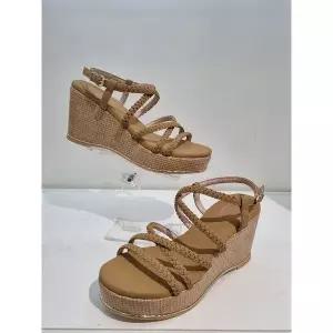 [하프클럽/에스콰이아]MARIO여성 통굽 세미정장 샌들 굽8센치 PFEMSD673