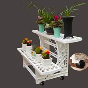 2단 화분진열대 화분받침대 화분대 화분정리대 이동형 꽃병 식물