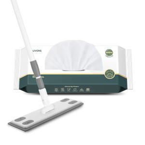 리벤스 파워클린 밀대+밀대판+베이킹소다 물걸레 청소포(특대형) 25매(25매*1팩)