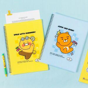 춘식이 라이언 클리어 파일 스프링 서류 문서 악보 종이 시험지 학생 사무실 A4 화일