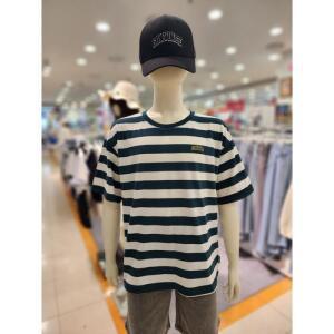 소이 주니어 세이브존01 여름 남아 6부 그린 스트라이프 티 24m1408