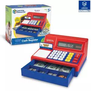 러닝리소스 역할놀이 금전계산 출납기 마트 계산놀이 계산대 화폐모형 셈놀이용 상황극 어린이