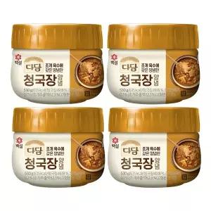 [하프클럽/CJ제일제당]백설 다담 청국장양념 530g x4개