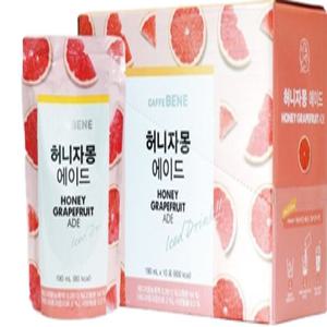 카페베네 파우치 허니자몽 에이드190ml 50개