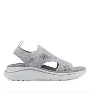 [제옥스][제옥스] (톰맥켄)8ESALM5M7D  미끄럼방지 초경량 쿠션 볼편안한 여름 니트 샌들 굽(4.5CM) (P0035