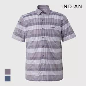 [INDIAN] 한기장 패턴 반팔셔츠_MITNS3M3201