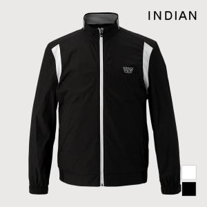 [INDIAN] 남성 배색 펀칭 점퍼_MIGCLYM3401