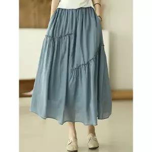 [하프클럽/리블리크]플레루 A라인 린넨 스커트_RD2SK002